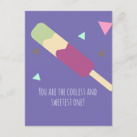 Cartão de Aniversário Doce Nome de Sorvete