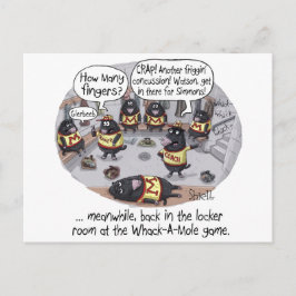Postal Cartão de Aniversário Engraçado - Whack-a-Mole