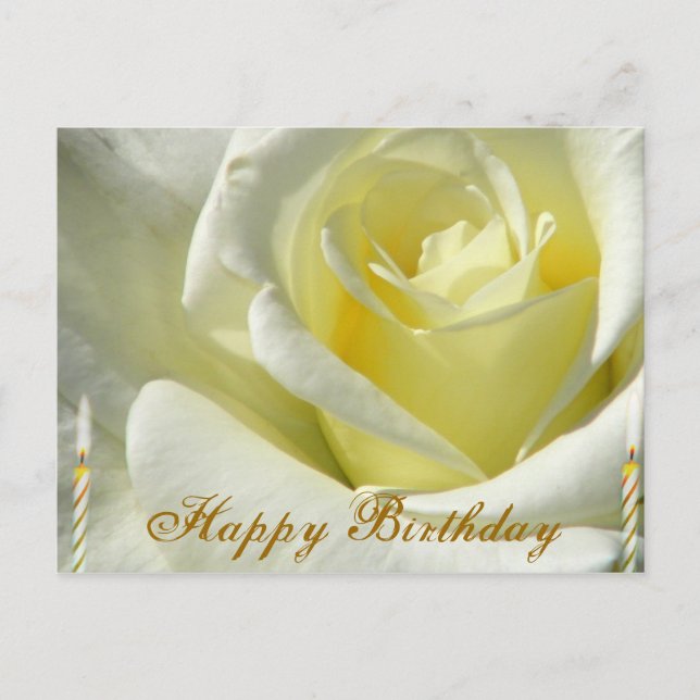 Postal Cartão de Aniversário Feliz (Frente)