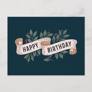 Postal Cartão de Aniversário Feliz