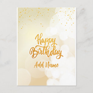 Postal Cartão de Aniversário Feliz