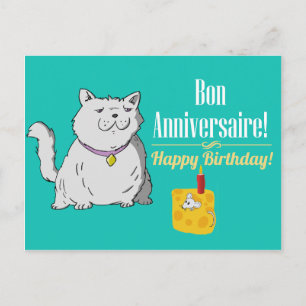 Postal Cartão de aniversário francês