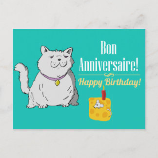 Postal Cartão de aniversário francês