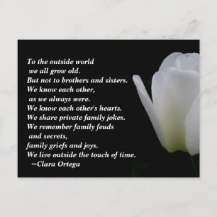 Postal Cartão de aniversário Irmão/Irmã