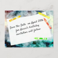 Cartão de Aniversário Save The Date
