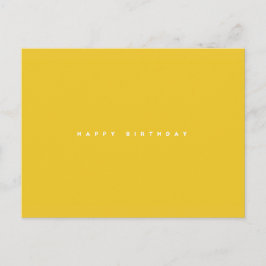 Postal Cartão de aniversário simplesmente feliz