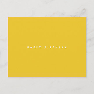 Postal Cartão de aniversário simplesmente feliz