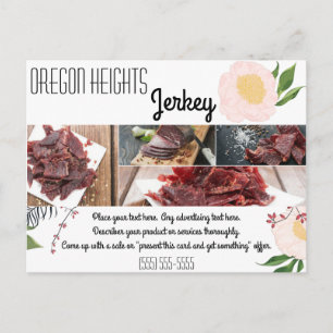 Postal Cartão de Anúncio de Negócios Bebê Rosa Cosmos em 