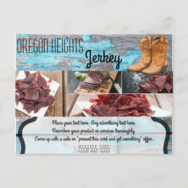 Postal Cartão de Anúncio de Negócios Porta de Celeiro de  (Frente)