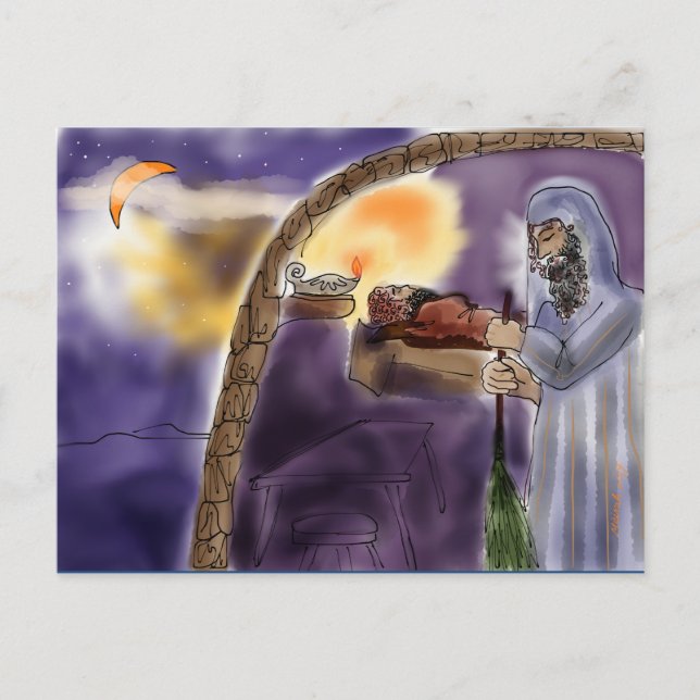 Postal Cartão de Aprendizagem ao Longo da Vida Judaica: B (Frente)