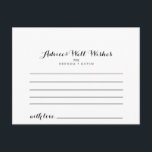 Postal Cartão de Aviso de Casamento<br><div class="desc">Este cartão de conselho é perfeito para um casamento moderno. O design apresenta. Estas cartas são perfeitas para um casamento,  chá de panela,  chá de fraldas,  festa de formatura e muito mais. Personalize as cartas com os nomes da noiva e do noivo,  dos futuros pais ou do formando.</div>