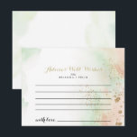 Postal Cartão de Aviso de Casamento Confetti Dourado de A<br><div class="desc">Este cartão de conselho de casamento de confete de ouro aquarela é perfeito para um casamento rústico. O design apresenta um fundo cor-de-água rosa, verde e branco com abertura de confete com brilho dourado. Estas cartas são perfeitas para um casamento, chá de panela, chá de fraldas, festa de formatura e...</div>