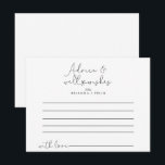 Postal Cartão de Aviso de Casamento de Caligrafia Simples<br><div class="desc">Este elegante cartão de conselho de caligrafia é perfeito para um casamento rústico. O design simples e elegante apresenta a tipografia de scripts clássicos e de rico em preto e branco.Estas cartas são perfeitas para um casamento, chá de panela, chá de fraldas, festa de formatura e muito mais. Personalize as...</div>