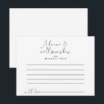Postal Cartão de Aviso de Casamento de Caligrafia Simples<br><div class="desc">Este elegante cartão de conselho de caligrafia é perfeito para um casamento rústico. O design simples e elegante apresenta a tipografia de scripts clássicos e de rico em preto e branco.Estas cartas são perfeitas para um casamento, chá de panela, chá de fraldas, festa de formatura e muito mais. Personalize as...</div>