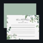 Postal Cartão de Aviso de Casamento de Foliage do Script<br><div class="desc">Este cartão de conselho de casamento de foliagem de escrita de caligrafia é perfeito para um casamento moderno. O design apresenta galhos e folhas botânicas elegantes e desenhadas a aquarela, desenhadas à mão, em belos buquês e padrões geométricos. Estas cartas são perfeitas para um casamento, chá de panela, chá de...</div>