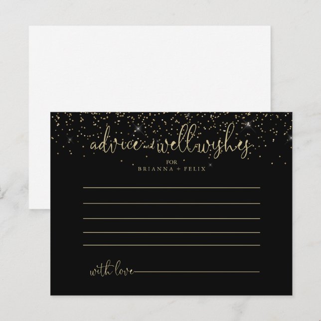 Postal Cartão de Aviso de Casamento de Script de Rico de  (Frente/Verso)