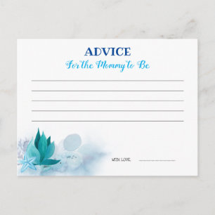 Postal Cartão de Aviso de Chá de fraldas de Baleia