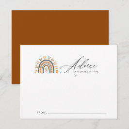 Postal Cartão de Aviso do Chá de fraldas Terrível Boho Ar