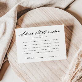 Postal Cartão de Aviso Elegante De Casamento Chic Calliog