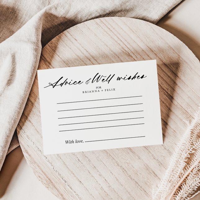 Postal Cartão de Aviso Elegante De Casamento Chic Calliog (Criador carregado)