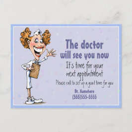 Postal Cartão de aviso médico/médico