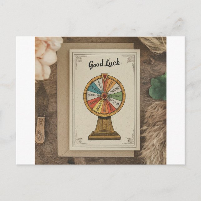 Postal Cartão de Boa Sorte (Frente)