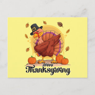 Postal Cartão de Boas Festas de Ação de Graças