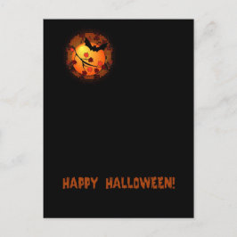 Postal Cartão de Boas Festas de Halloween