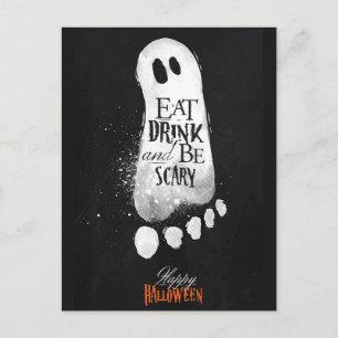 Postal Cartão de Boas Festas de Halloween