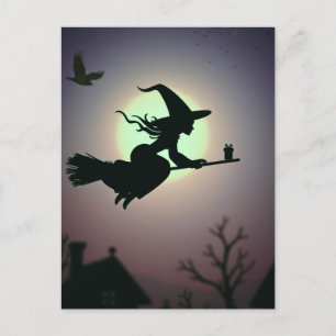 Postal Cartão de Boas Festas de Halloween Assustador