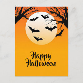 Postal Cartão de Boas Festas de Halloween Assustador