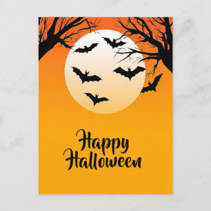 Postal Cartão de Boas Festas de Halloween Assustador