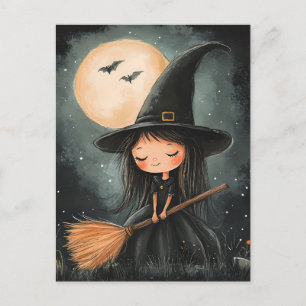Postal Cartão de Boas Festas de Halloween Assustador