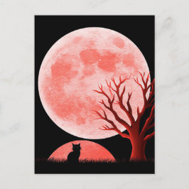 Postal Cartão de Boas Festas de Halloween Assustador