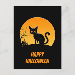 Postal Cartão de Boas Festas de Halloween Assustador