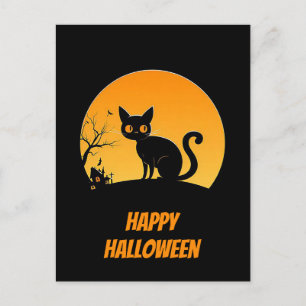 Postal Cartão de Boas Festas de Halloween Assustador