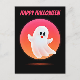 Postal Cartão de Boas Festas de Halloween Assustador