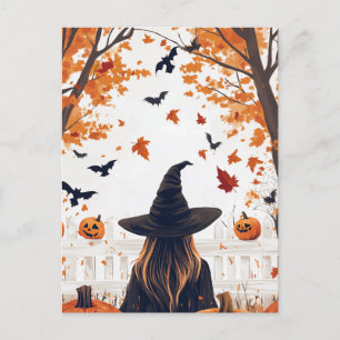 Postal Cartão de Boas Festas de Halloween Assustador