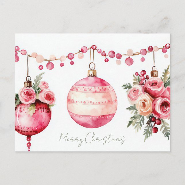 Postal Cartão de Boas Festas de Natal (Frente)