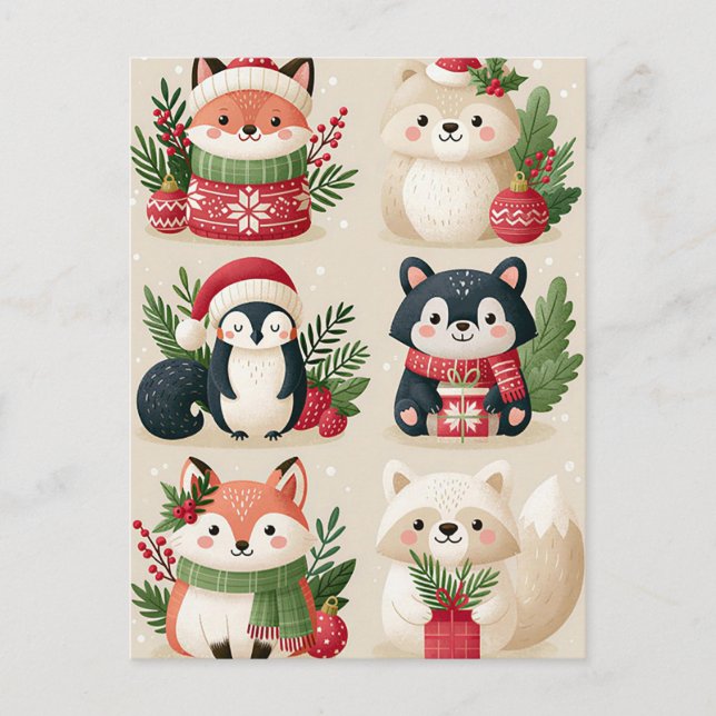 Postal Cartão de Boas Festas de Natal (Frente)