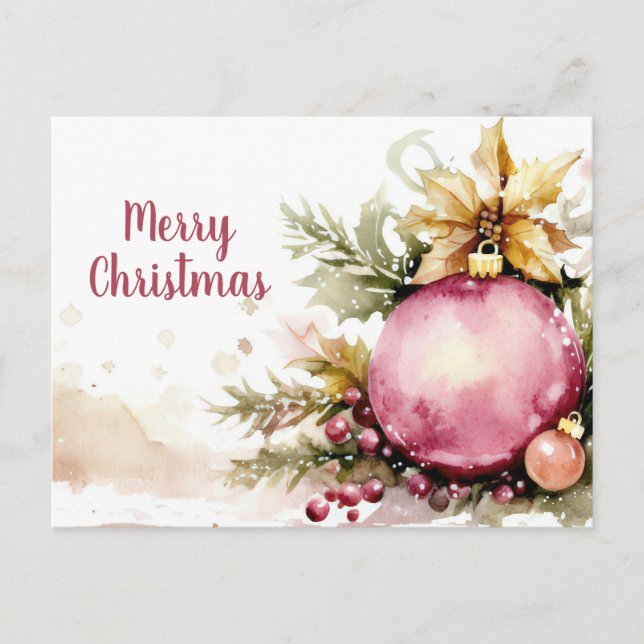 Postal Cartão de Boas Festas de Natal (Frente)