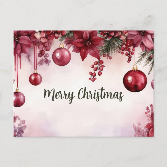 Postal Cartão de Boas Festas de Natal (Frente)