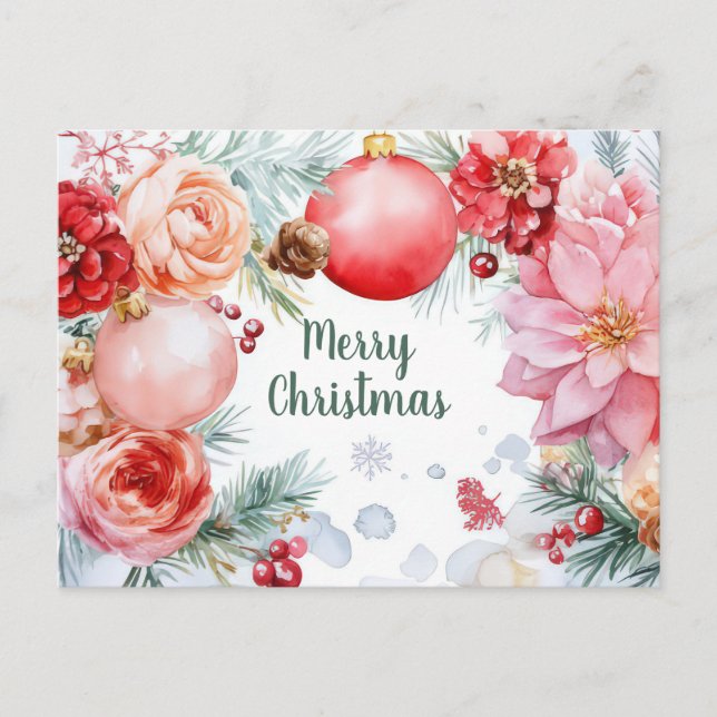 Postal Cartão de Boas Festas de Natal (Frente)