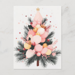 Postal Cartão de Boas Festas de Natal Festivo e Elegante
