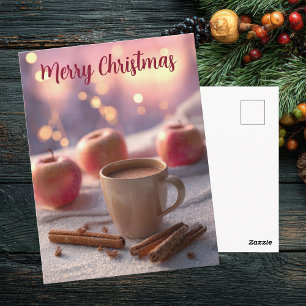 Postal Cartão de Boas Festas de Natal Festivo e Elegante