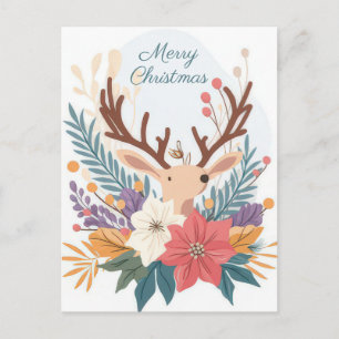 Postal Cartão de Boas Festas de Natal Festivo e Elegante