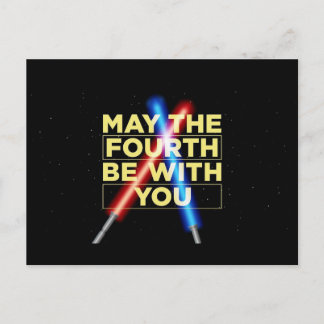 Postal Cartão de Boas Festas do Dia de Star Wars (4 de Ma