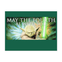 Cartão de Boas Festas May the Fourth Be With You