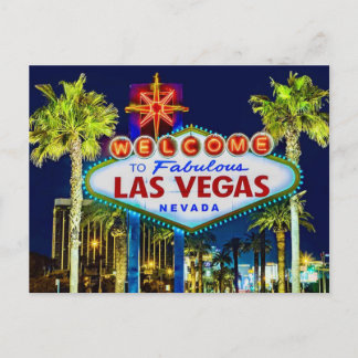 Postal Cartão de Boas-vindas a Las Vegas
