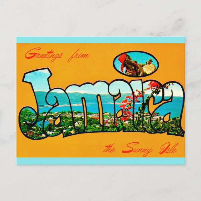 Postal Cartão de Boas-Vindas da Jamaica (Frente)